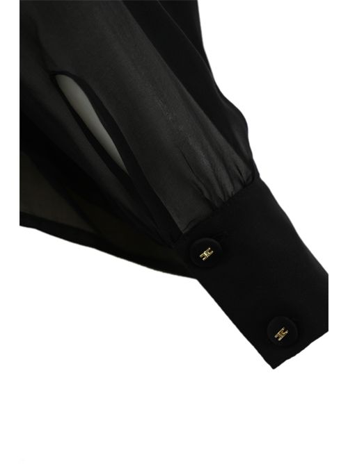 Camicia in voile di seta con sciarpa Elisabetta Franchi | CAT7951E2110